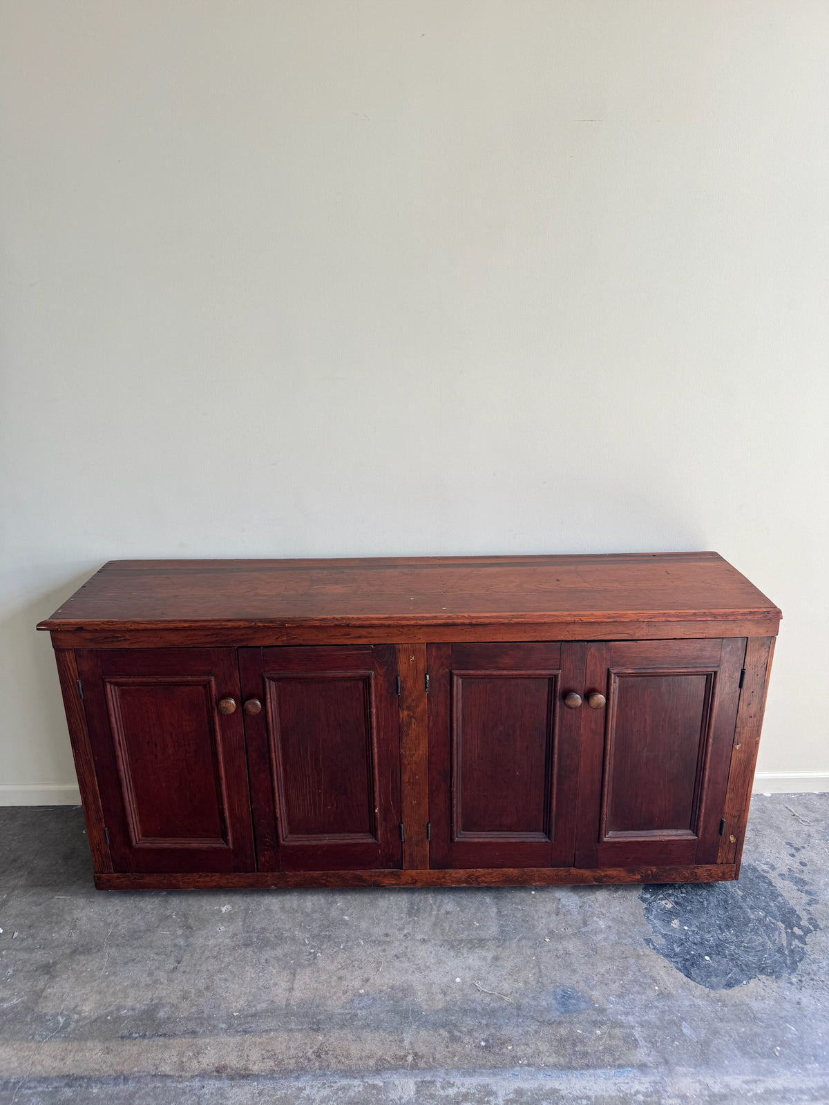 Stained pine sideboard