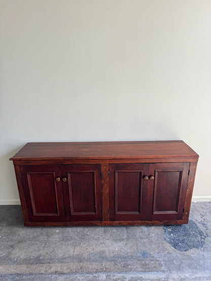 Stained pine sideboard