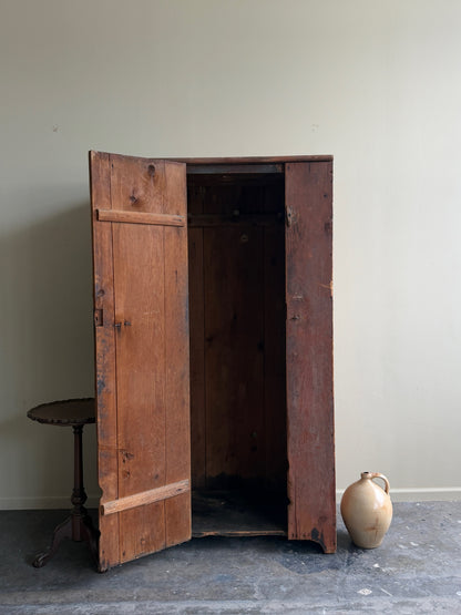Painted pine wardrobe