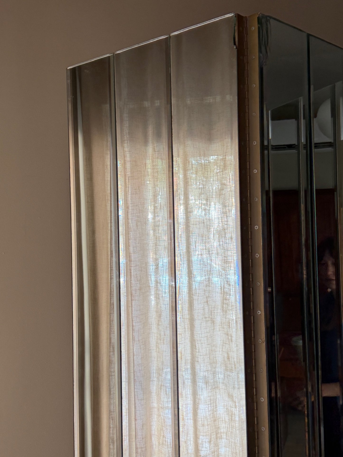 Mirrored room divider