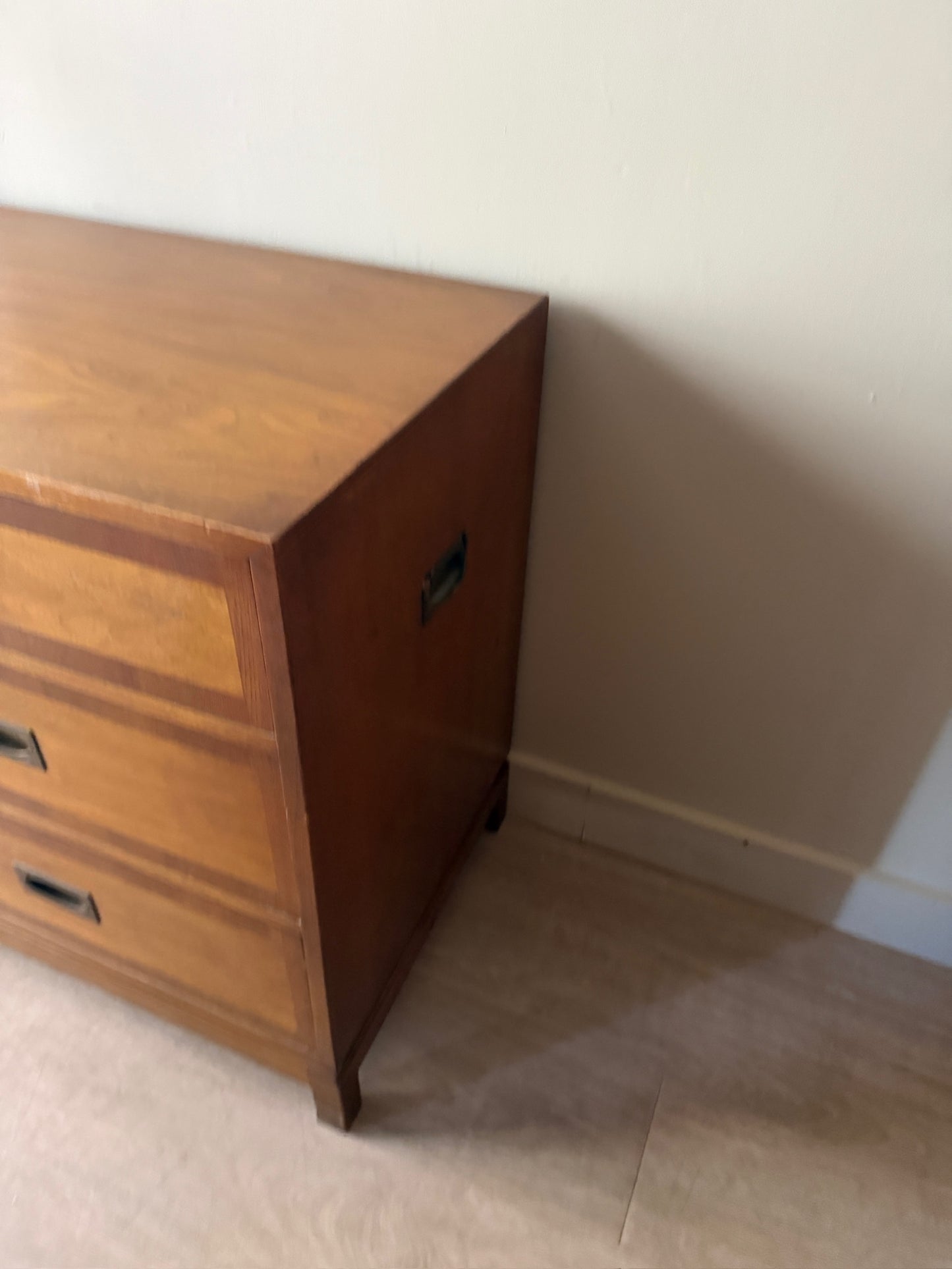 Walnut campaign dresser