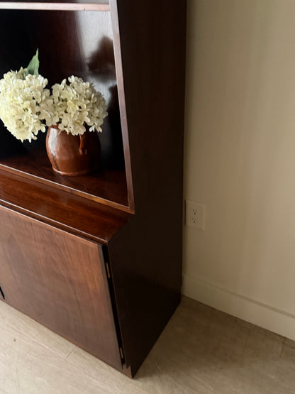 Poul Hundevad two piece rosewood hutch