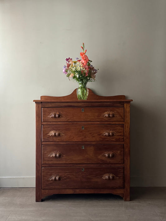 Victorian walnut dresser