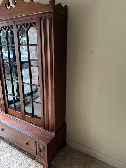 Walnut display case