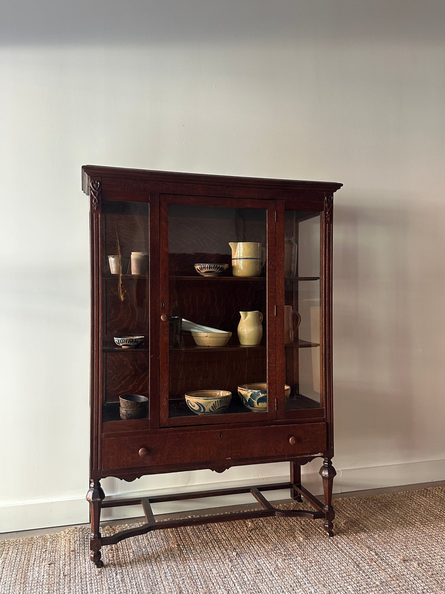 Oak display case