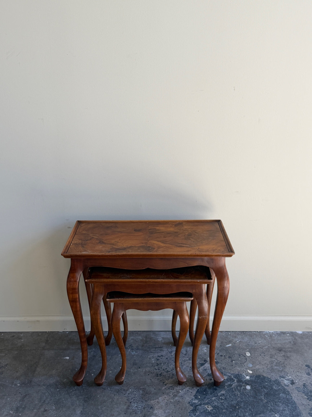Walnut nesting tables