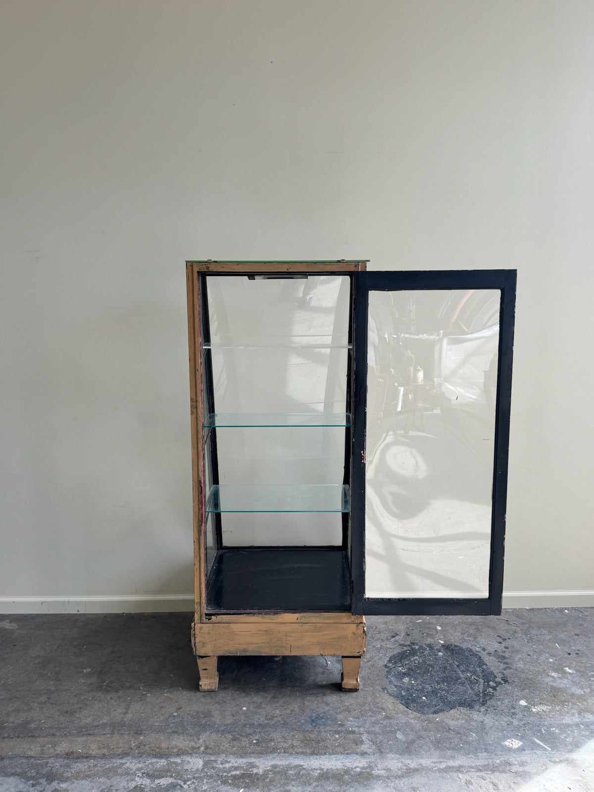 Painted mercantile display case