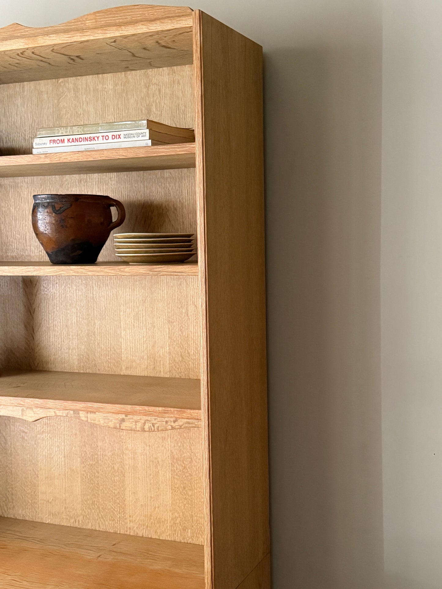 Henning oak two piece hutch