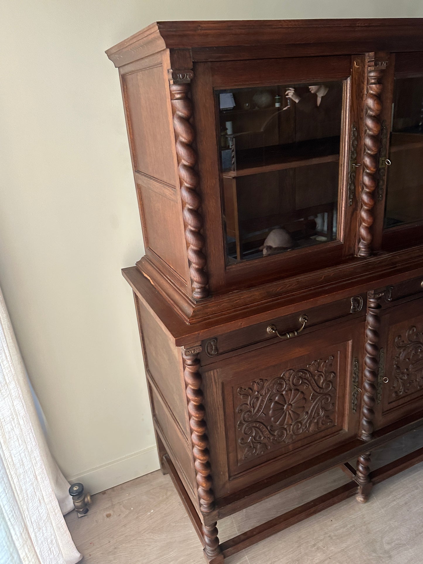 French oak two piece server