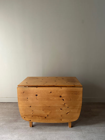 Swedish pine drop leaf dining table