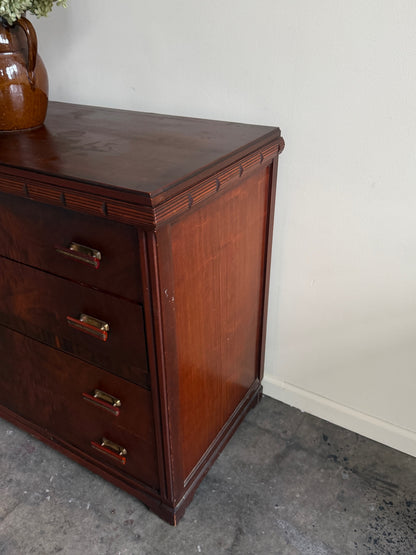 Deco walnut dresser