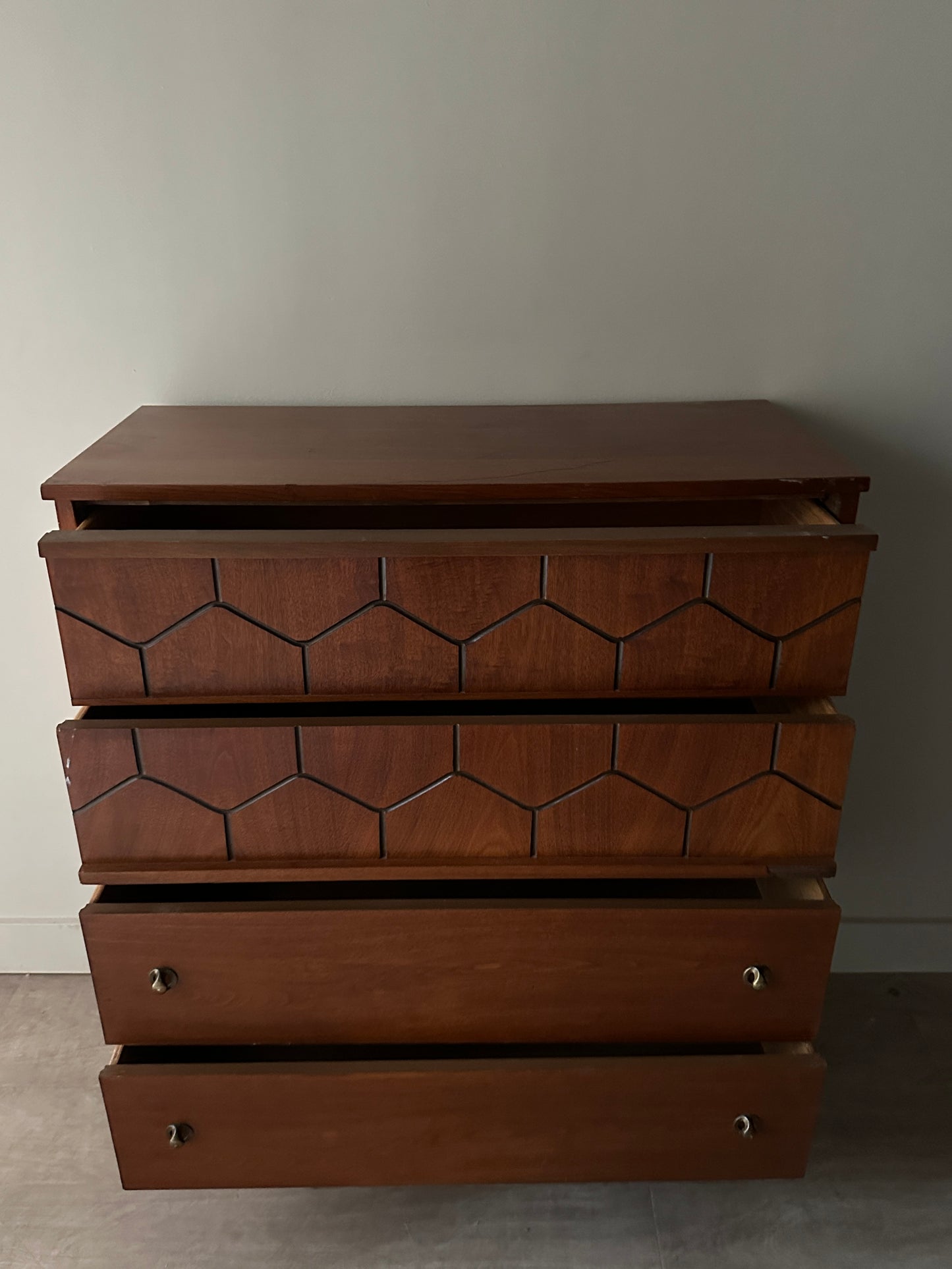 Walnut tallboy
