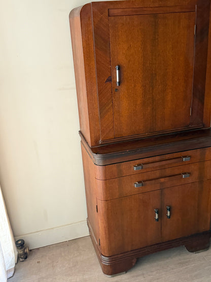 Deco mixed wood dental cabinet