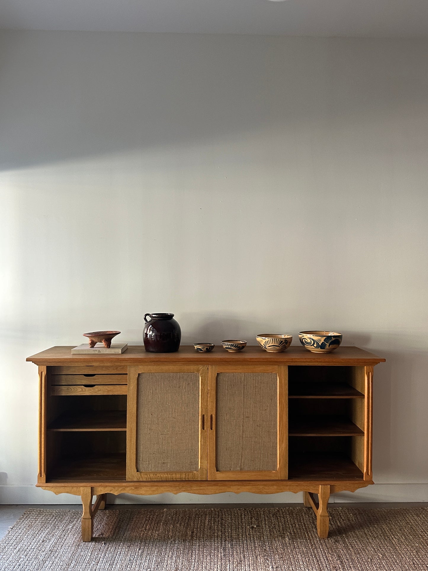 White oak sideboard