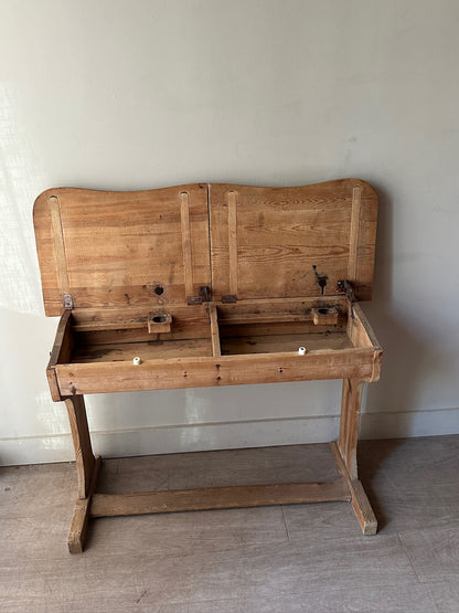 Swedish pine school desk