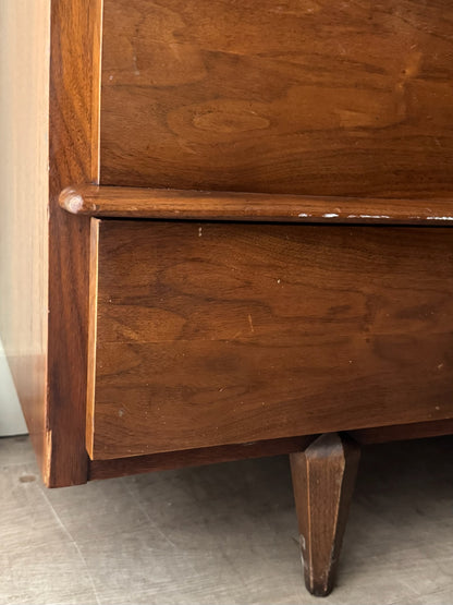 Walnut 9 drawer dresser