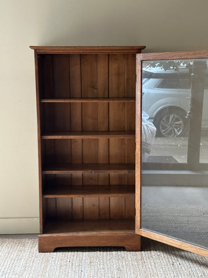 Oak and glass display case