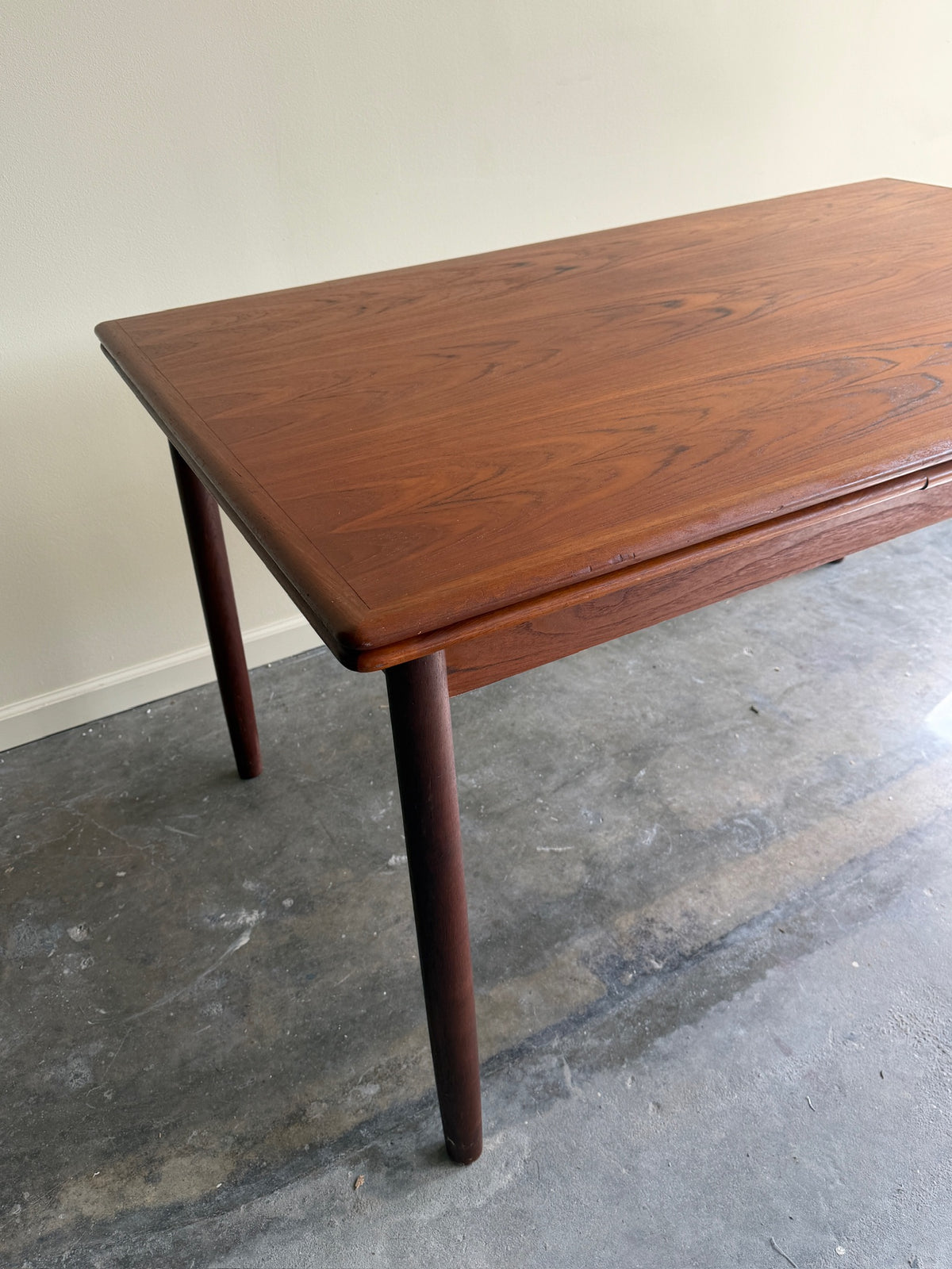 Danish teak extending dining table