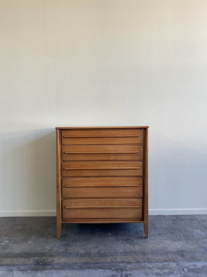 Maple tallboy dresser