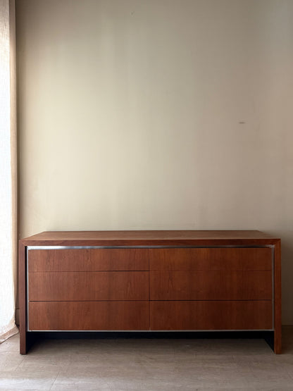 Dillingham walnut six drawer dresser