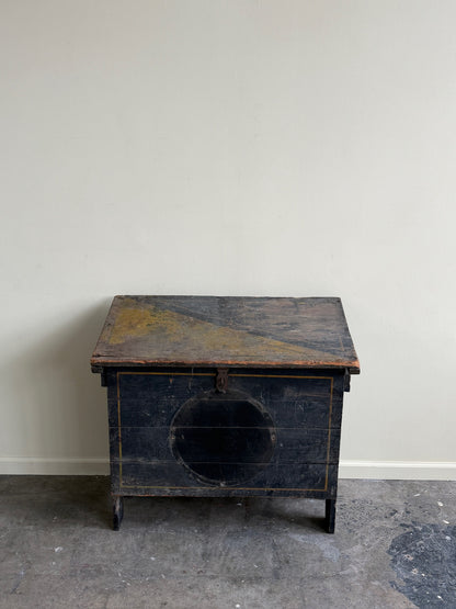 Painted pine feed bin