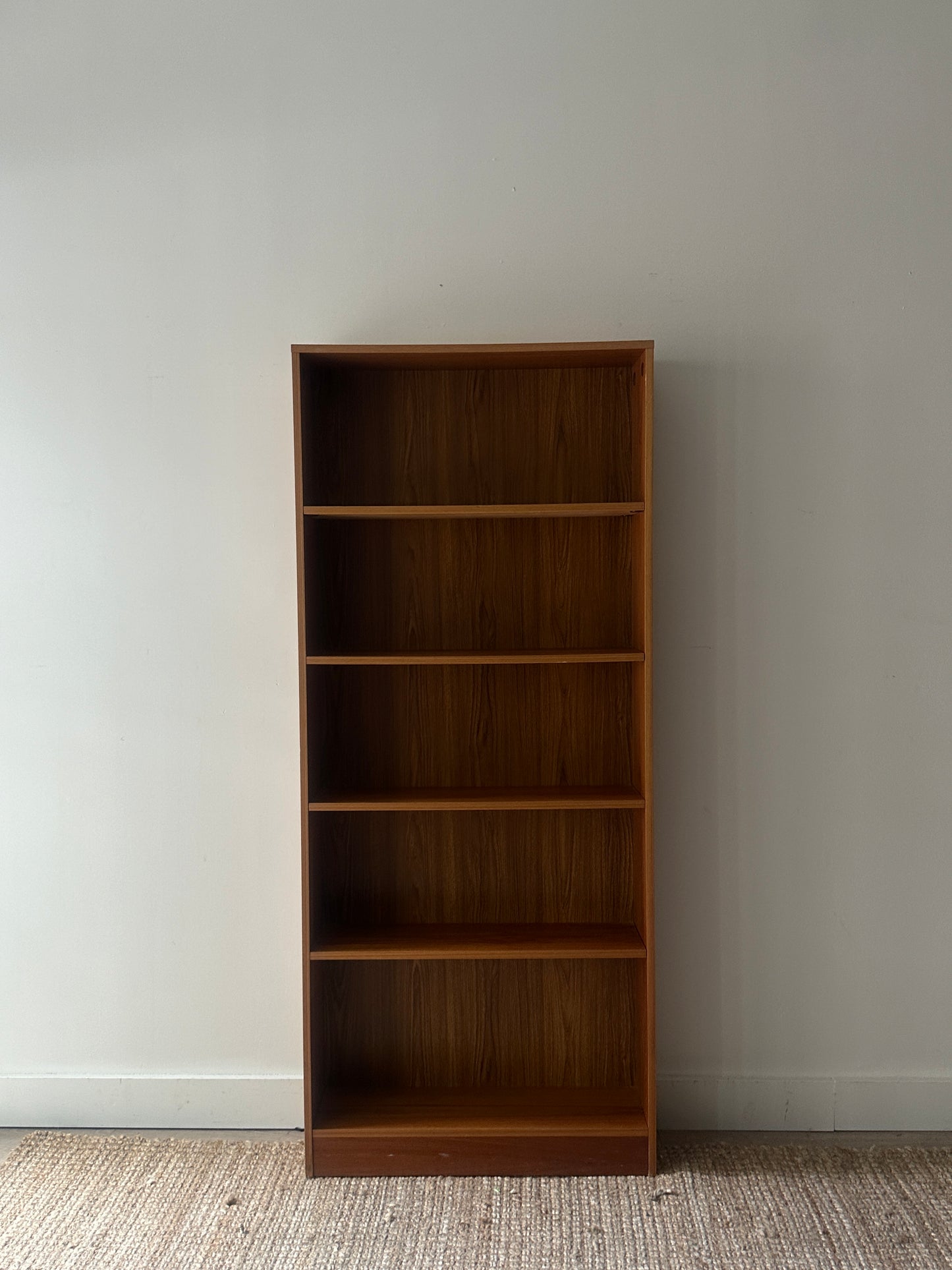 Teak shelves