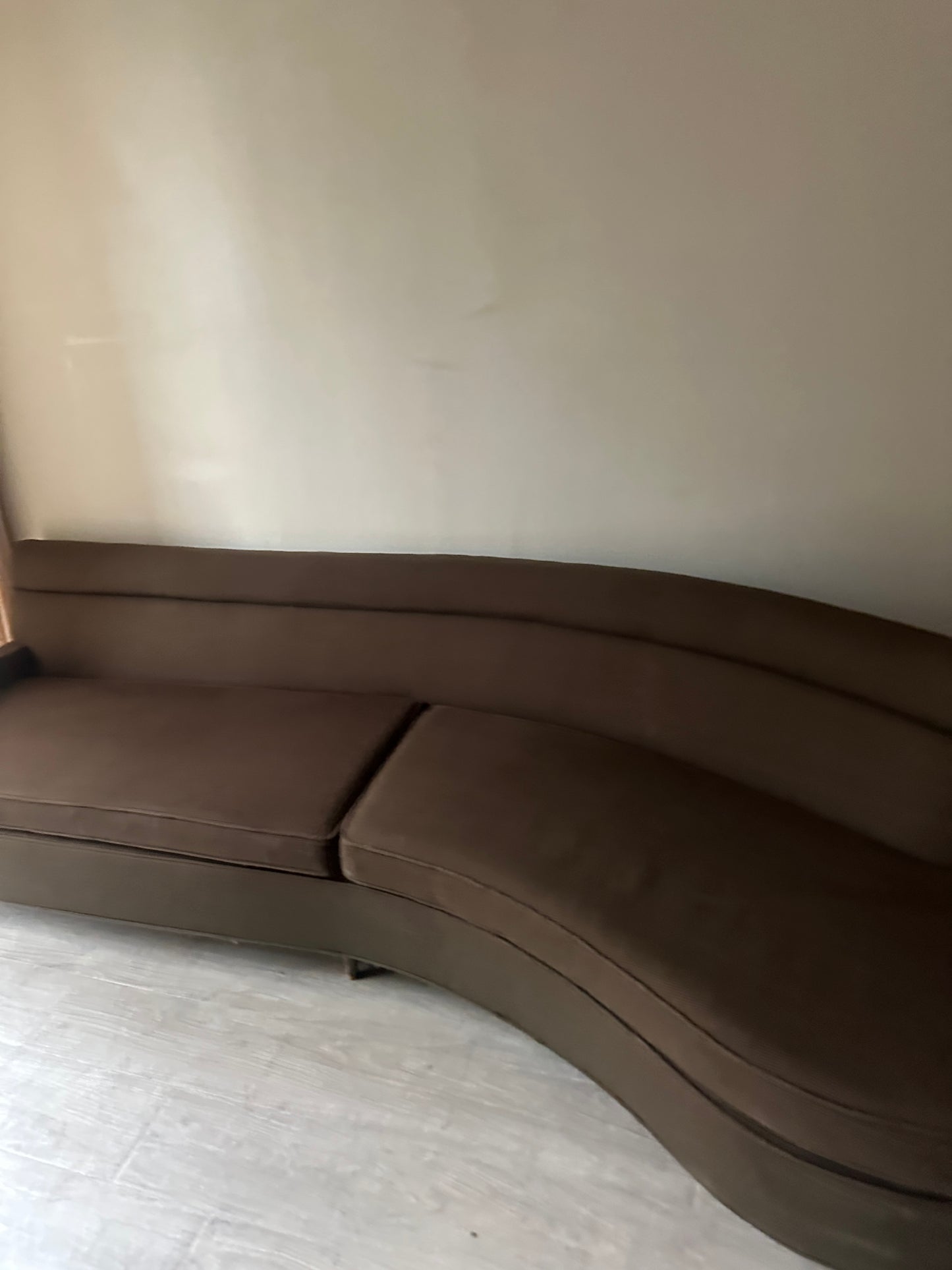 Mid-Century curved sofa