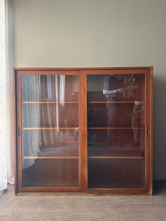 Teak display case