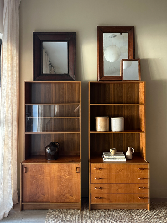Two piece teak hutch (right)