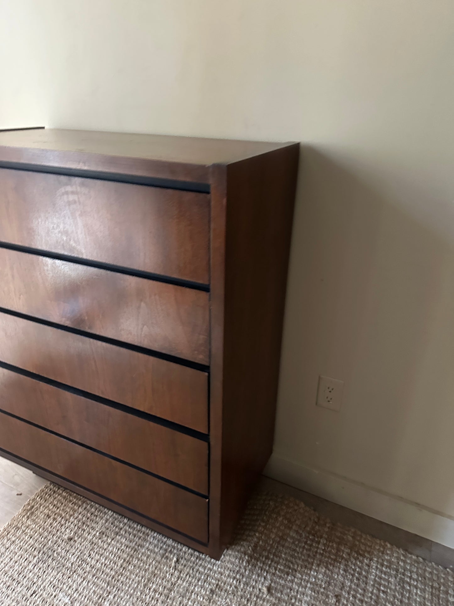 Lane walnut tallboy