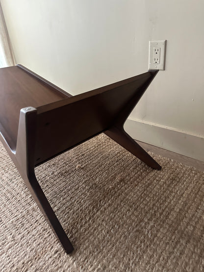 Walnut coffee table base