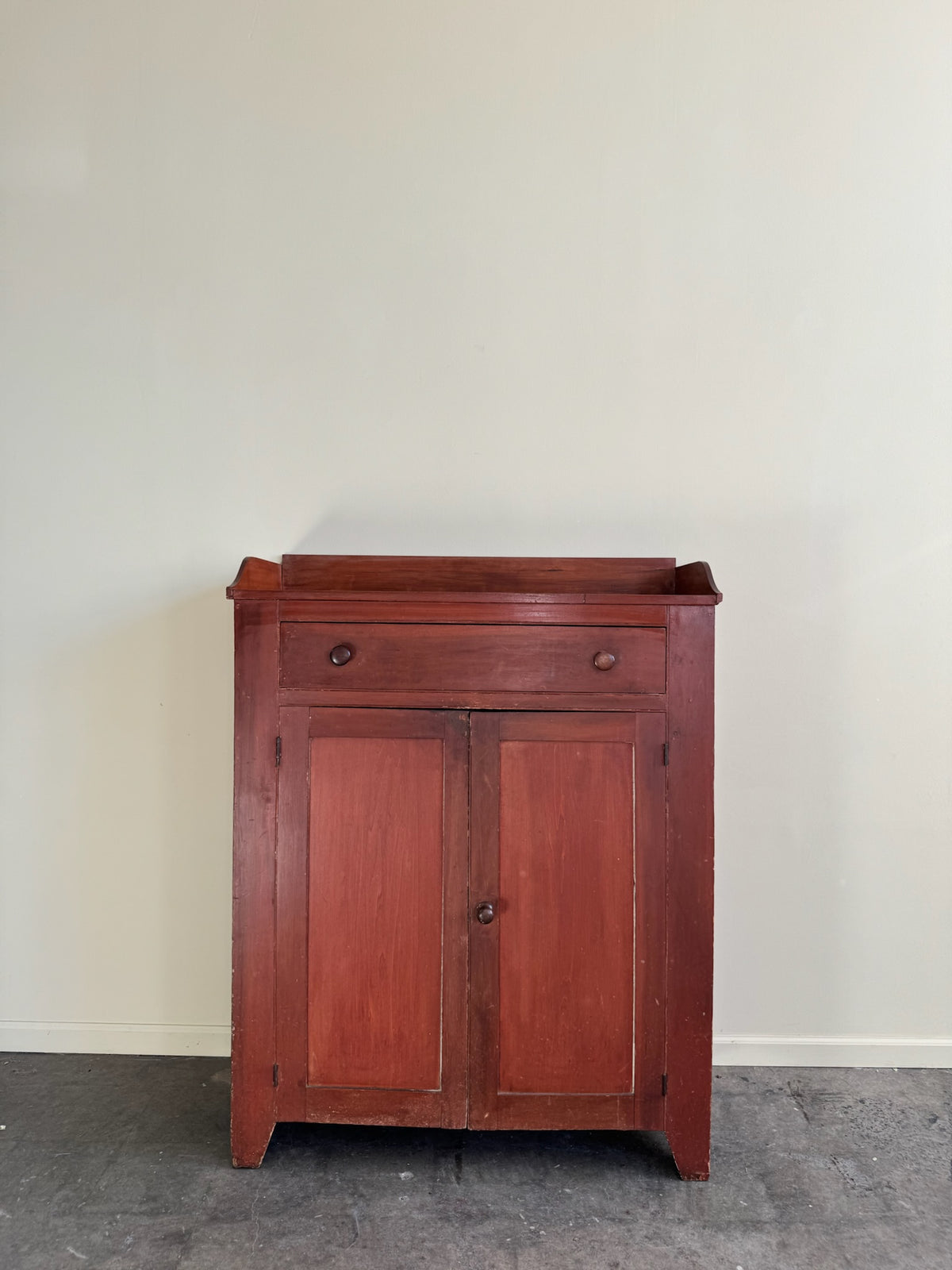 Mid-Atlantic Federal pine jelly cupboard