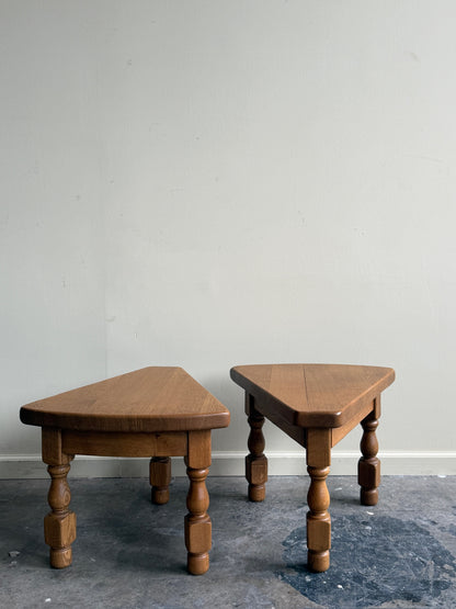 AWA Almelo Dutch oak side tables. Sold individually.