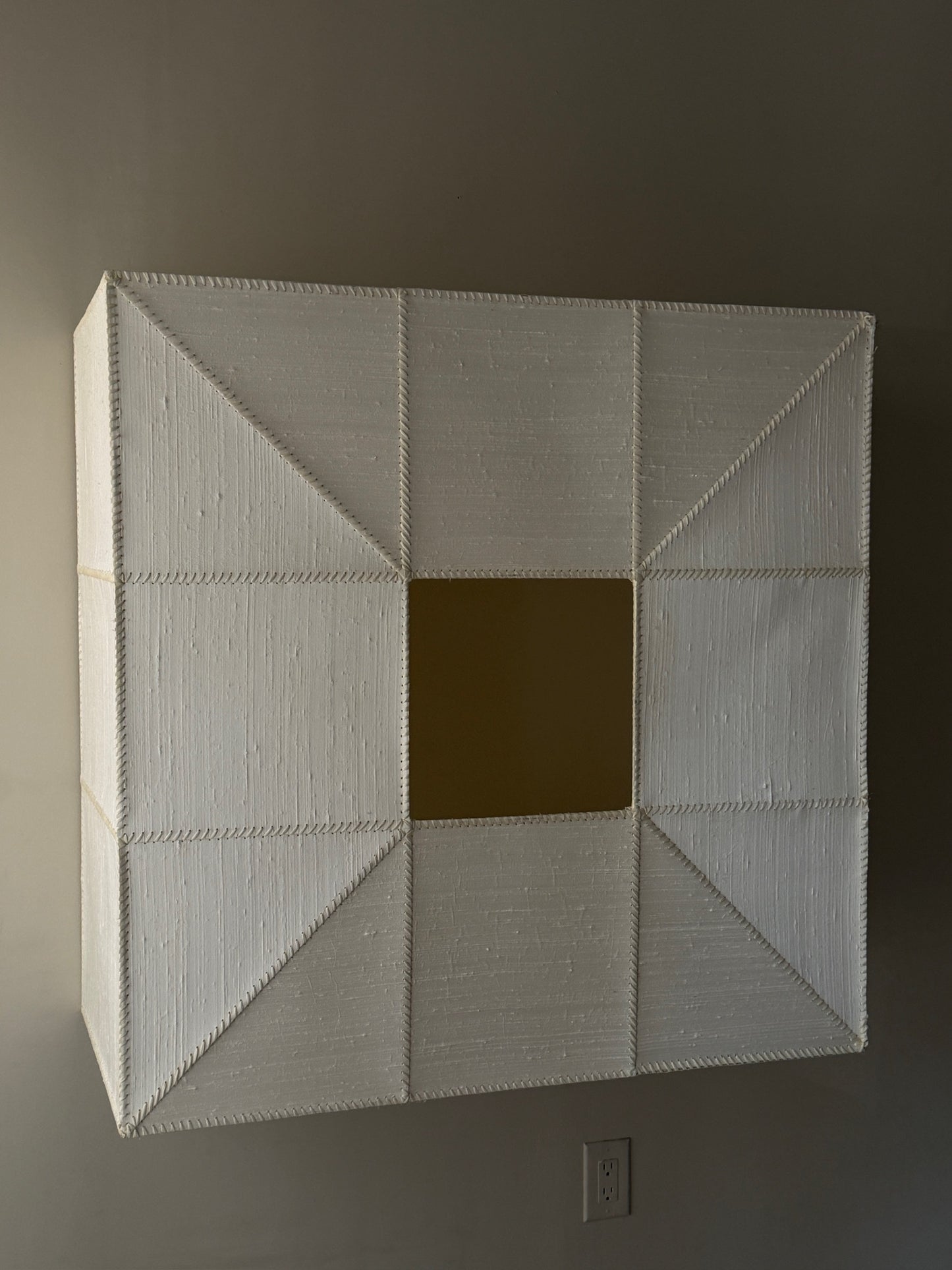 XL sculptural light box/shade/wall hanging
