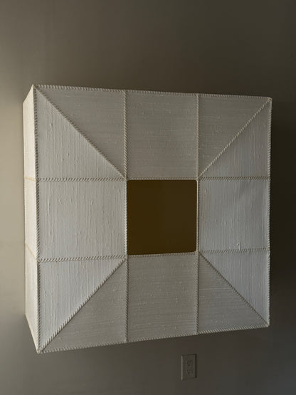 XL sculptural light box/shade/wall hanging