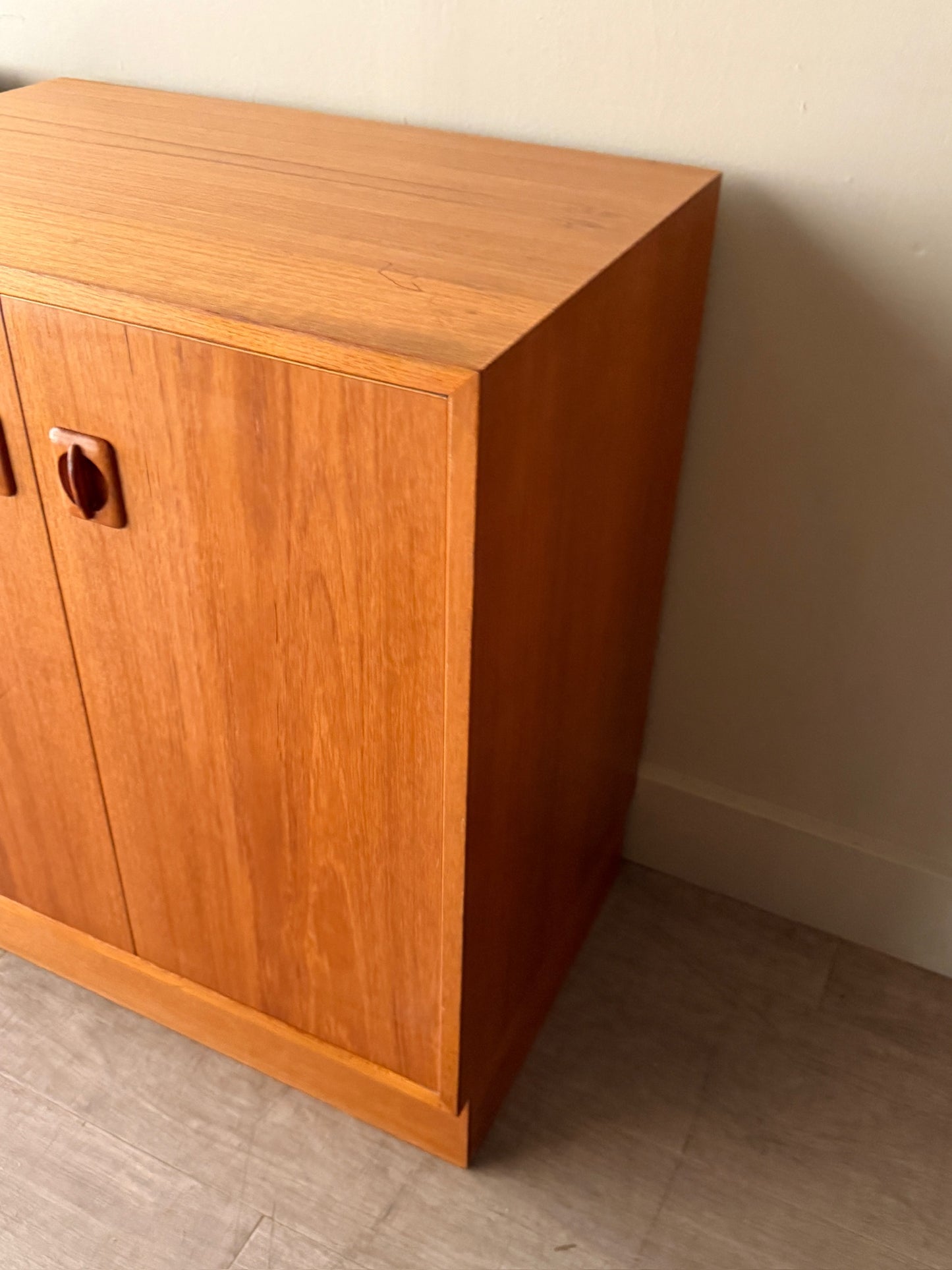 Small Danish teak cabinets. Sold individually.