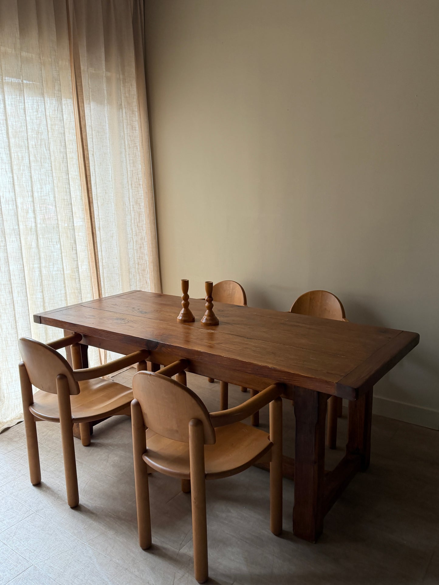 Dutch pine dining table