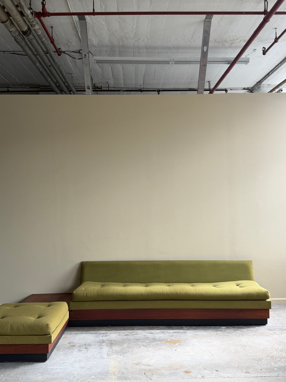 Adrian Pearsall walnut modular sofa