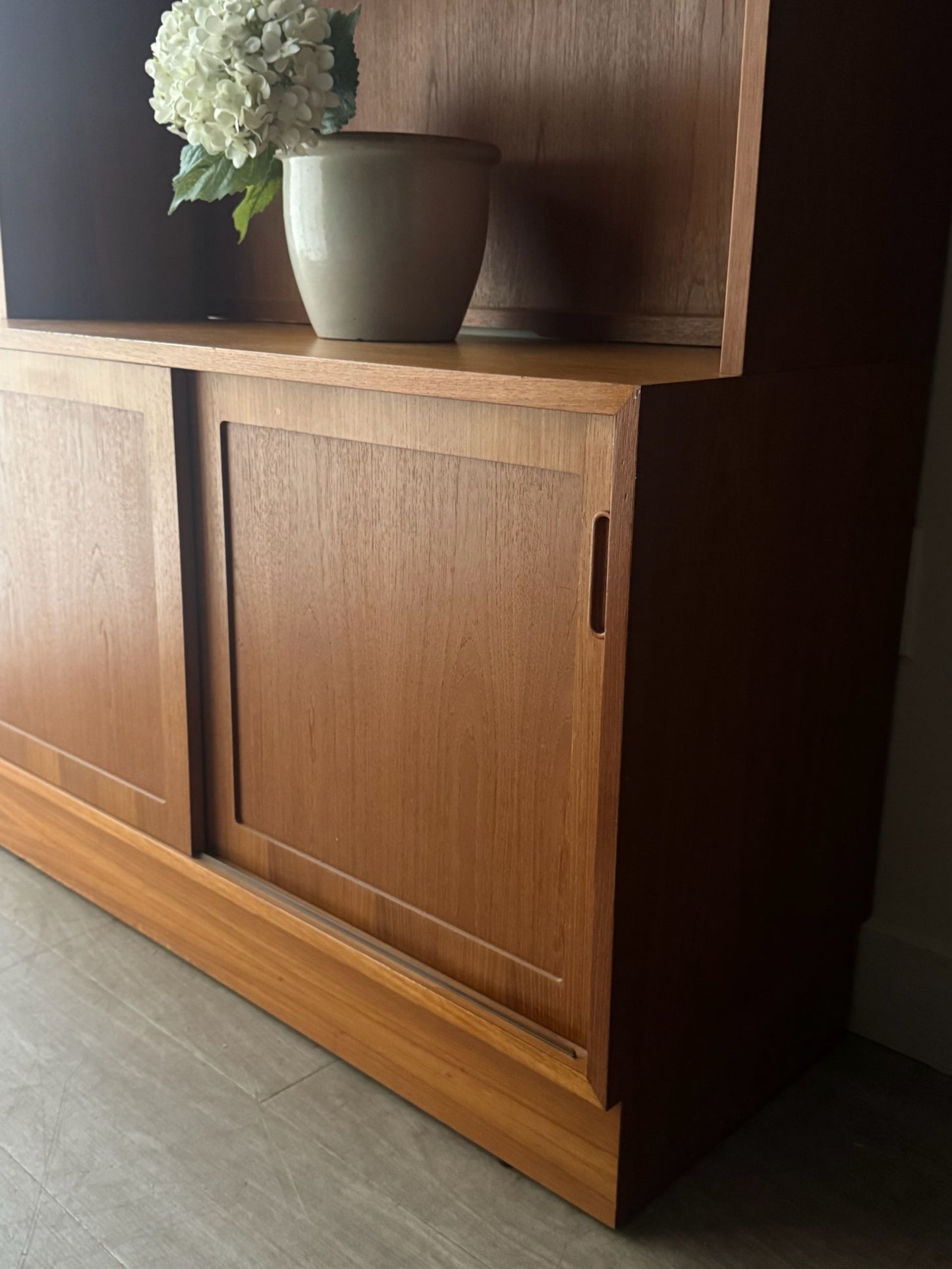 Hundevad Danish teak display hutch