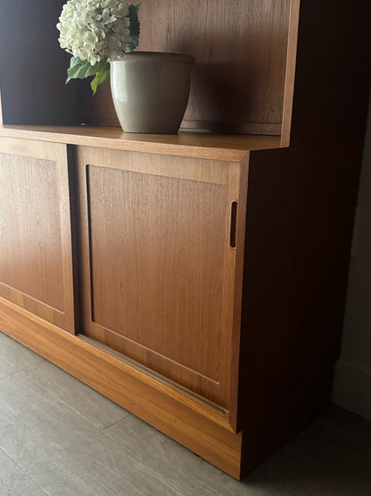 Hundevad Danish teak display hutch