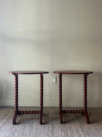 Bobbin leg side table. Sold individually.