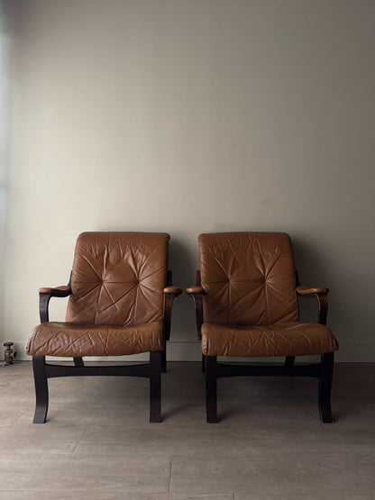 Scandinavian bentwood lounge chairs. Sold individually.