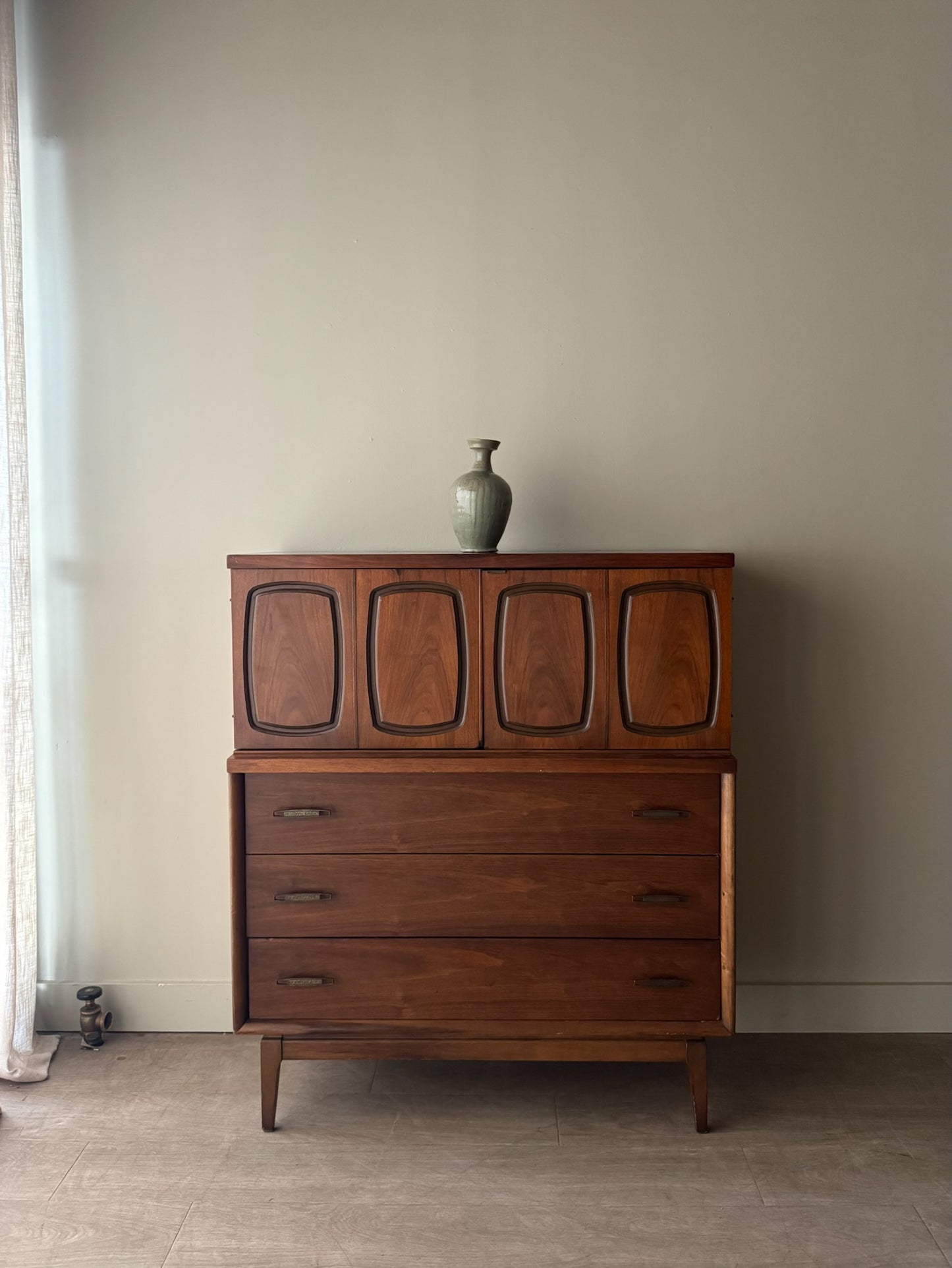 Walnut gentlemen’s dresser