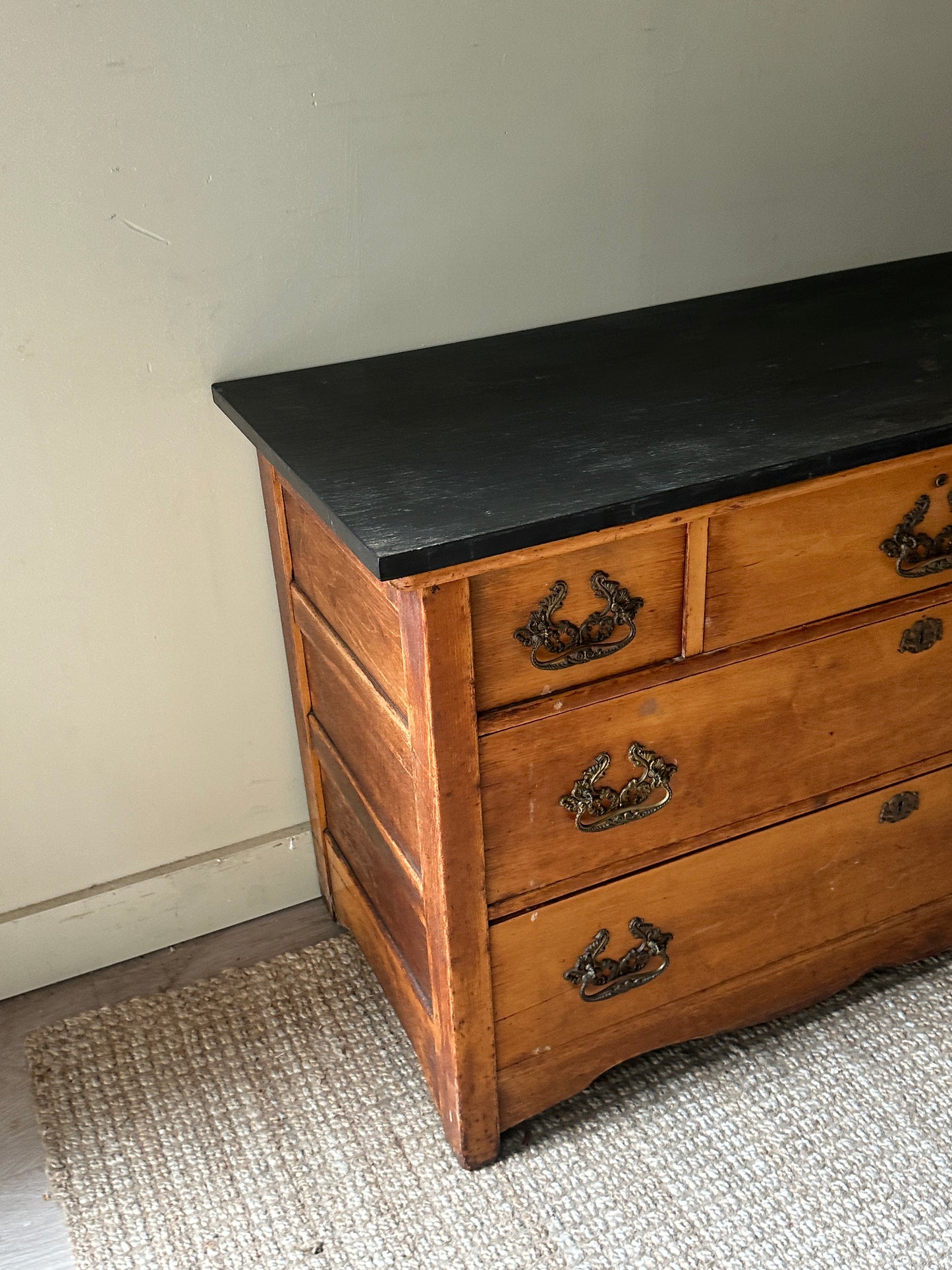 Slate top maple dresser