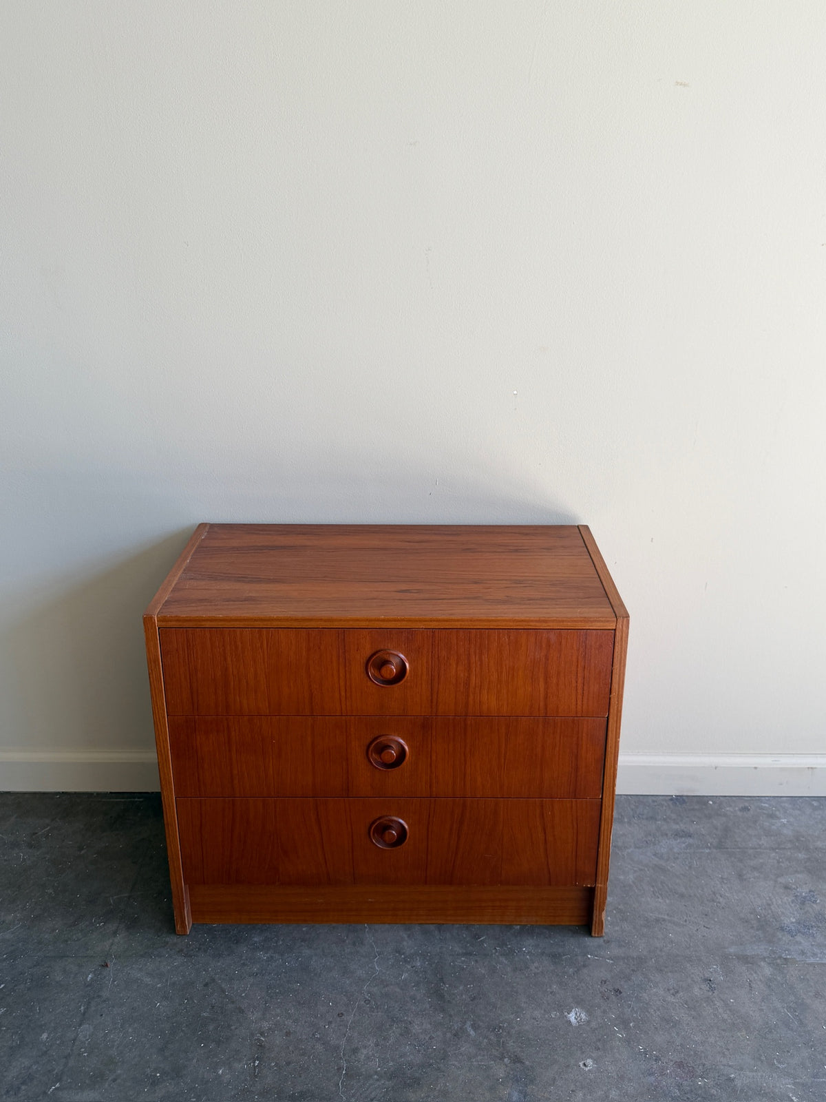 Small Scandinavian teak dresser
