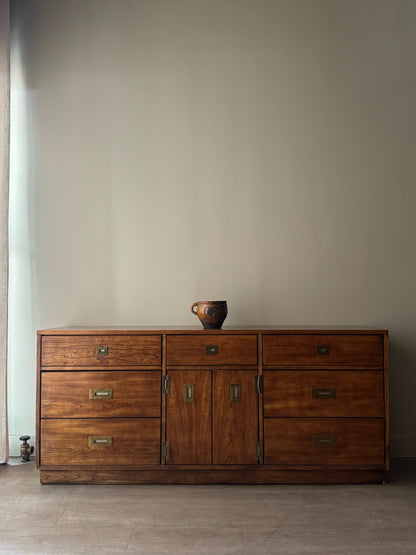 Stanley walnut campaign dresser