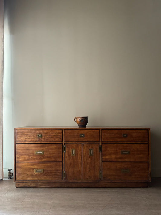 Stanley walnut campaign dresser