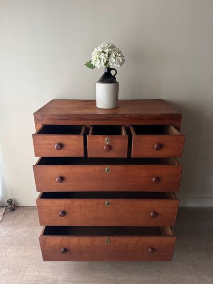 Pennsylvania Sheraton cherry dresser