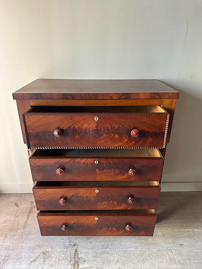 Walnut burl federal dresser