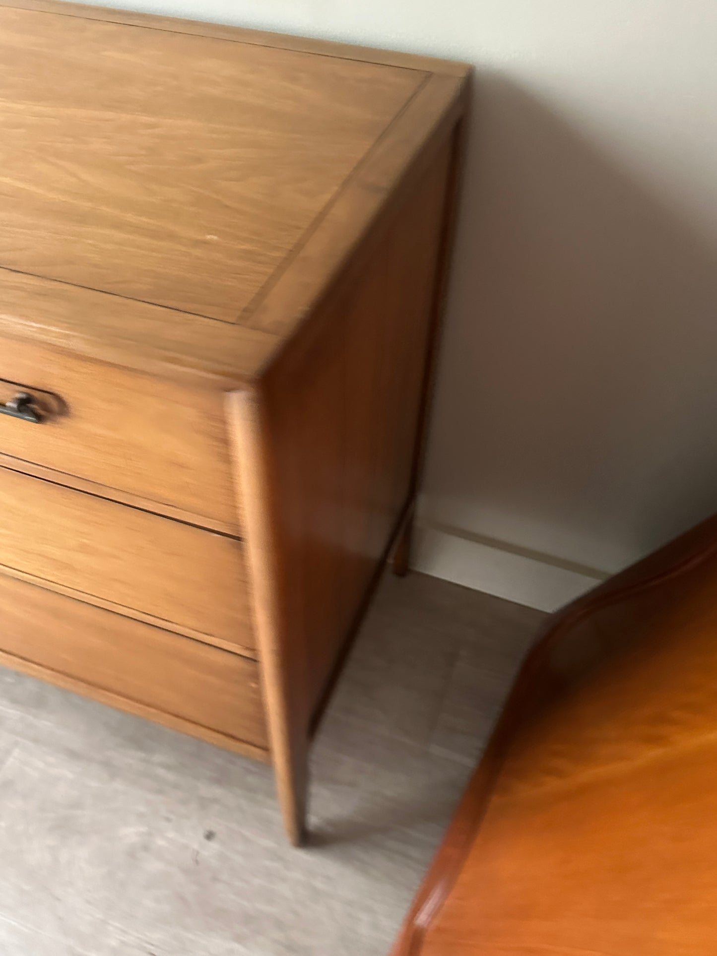 Walnut low credenza